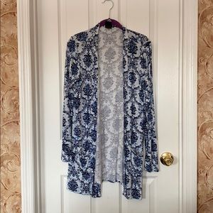 Blue Damask A&D Essential Cardigan Buttery Soft